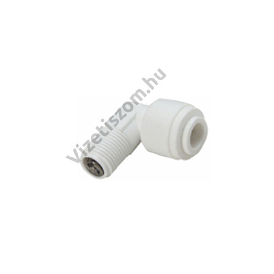 Gyors csatlakozó menetes könyök visszacsapó szeleppel 1/8" menet x 1/4" csővezeték (11) Gyors csatlakozó menetes könyök visszacsapó szeleppel 1/8" menet x 1/4" csővezeték (11)